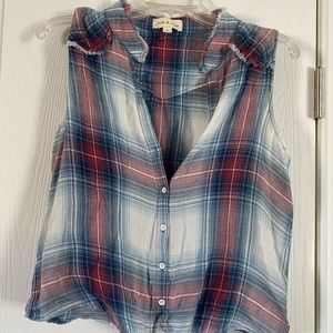 Cloth and stone tie bottom shirt